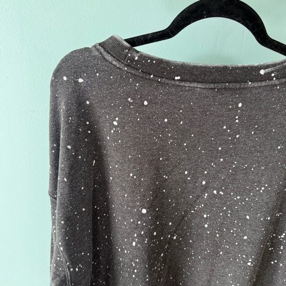 No Boundaries Sweatshirt Womens Size XXL Junior Black Splat Pullover Crewneck - Picture 7 of 10